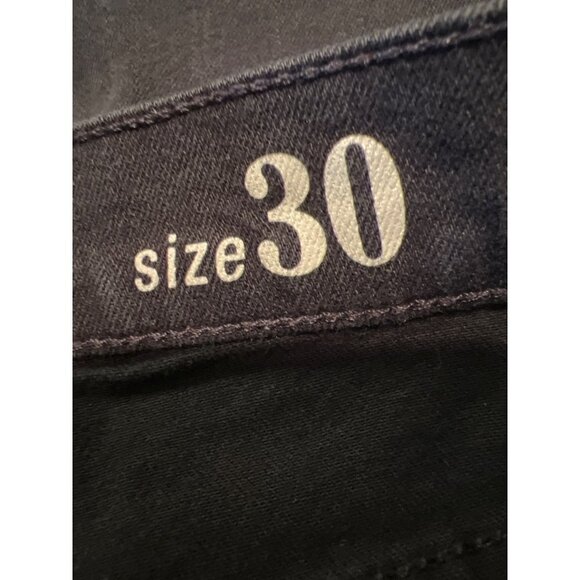 J.Crew Reid Black Denim Jeans Women's Size 30 Mid Rise Straight Leg - Picture 10 of 12